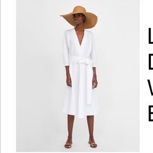 Zara Midi Linen Dress